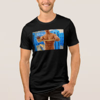 SlipperyJoe homme musclé torse nu abs poitrine vet