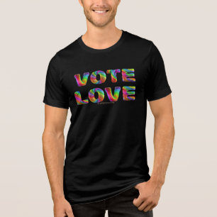 T-shirt En Tri-matière SlipperyJoe vote amour égalité fourrure arc-en-cie