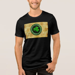 T-shirt En Tri-matière SlipperyJoe's Saint Patrick's Day brillant trèfle