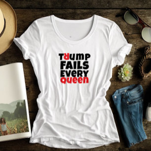 T-shirt En Tri-matière slogan de protestation féministe anti-Trump rouge