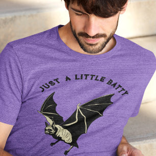 T-shirt En Tri-matière Slogan personnalisé Graphique de chauve-souris rét