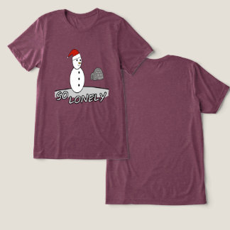 T-shirt En Tri-matière So Lonely Christmas – Snowman in the Storm