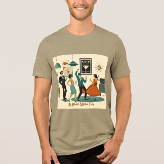 T-shirt En Tri-matière Soirée Cocktail Mid Century It's Atomic Martini Ti