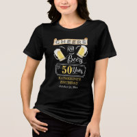 Soirées et bières à 50 ans fête d'anniversaire T-S