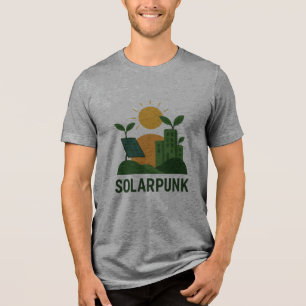 T-shirt En Tri-matière Solarpunk Dreamscape - Futuristic Nature Harmony A