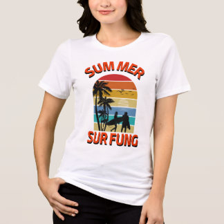 T-SHIRT EN TRI-MATIÈRE SOMME MER