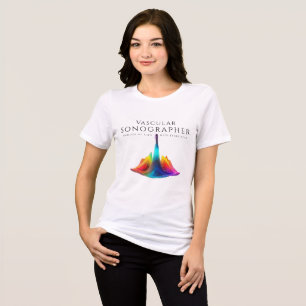 T-shirt En Tri-matière Sonographe vasculaire - Ondes Ultrasoniques coloré
