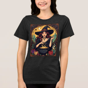 T-shirt En Tri-matière Sorcière Envoûtante avec des Araignées de manière