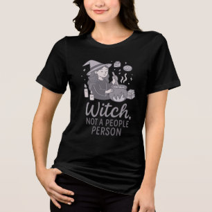 T-shirt En Tri-matière Sorcière pas une personne pour les gens Halloween