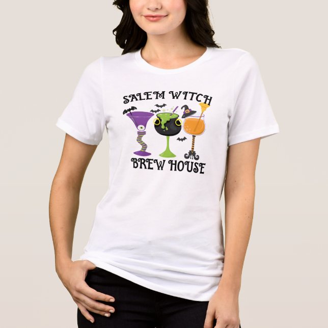 T-shirt En Tri-matière Sorcières rétro Soyez fou Halloween sorcières Dit  (Recto)