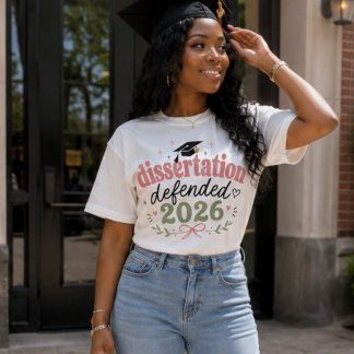 T-shirt En Tri-matière Soutenance de thèse 2026 Mignon PhD, EdD