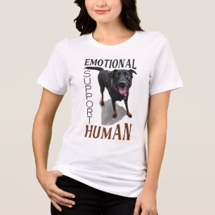 T-shirt En Tri-matière Soutien émotionnel humain avec chien