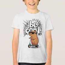 "Soyez Cool" Scooter Capybara T-shirt enfant