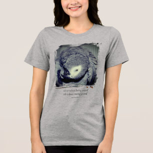 T-shirt En Tri-matière Soyez vous-même Citation mignonne de perroquet Ins