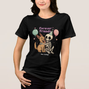T-shirt En Tri-matière Squelette Déplaisant mignon serrant berger alleman