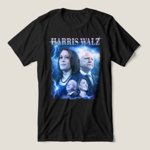 T-shirt En Tri-matière Style Harris Walz Retro 90s