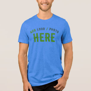 T-SHIRT  EN TRI-MATIÈRE STYLISH MODERNE PERSONNALISÉ TRUE ROYAL VÉRIFIÉ MA