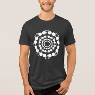 T-shirt En Tri-matière stylized bicycles circles