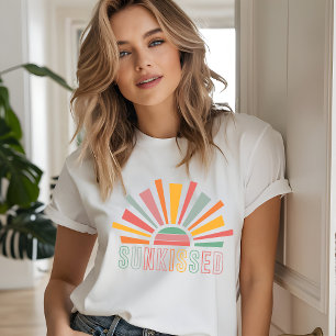 T-shirt En Tri-matière Sunkissed Retro Sun Summer Beach Holiday