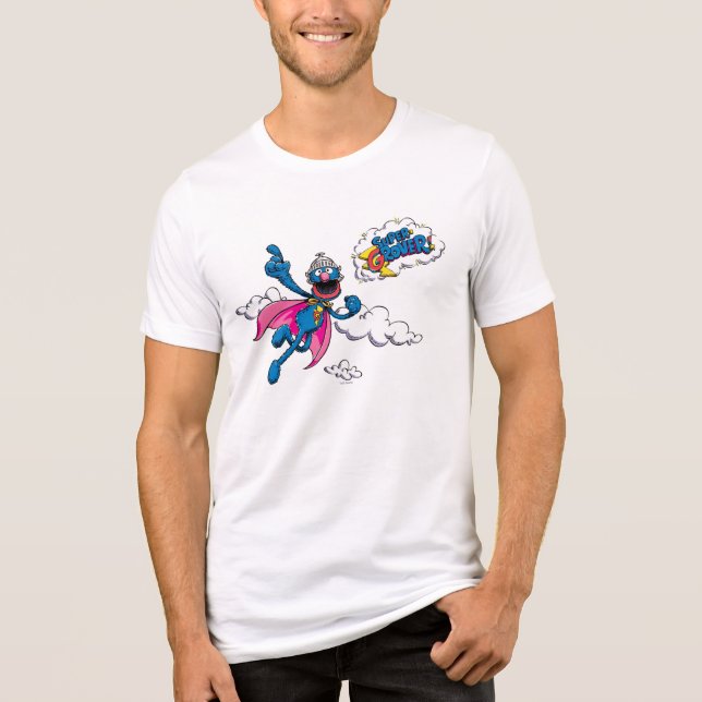 T-shirt En Tri-matière Super Grover vintage (Recto)