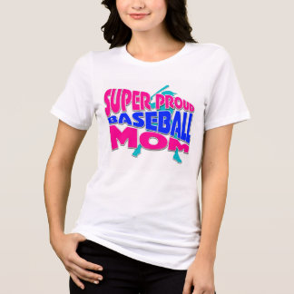T-shirt En Tri-matière super maman de baseball fière