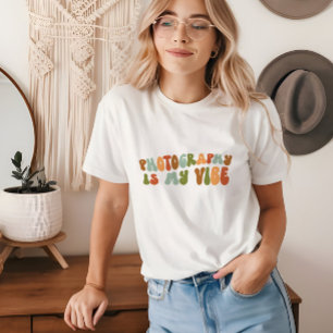 T-shirt En Tri-matière Super Retro Photographie Est Ma Vibe, Photographe