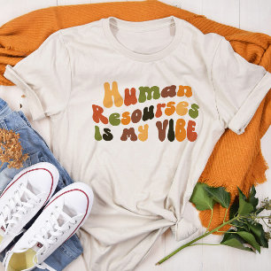 T-shirt En Tri-matière Super Retro Ressources humaines Est Ma Vibe, RH