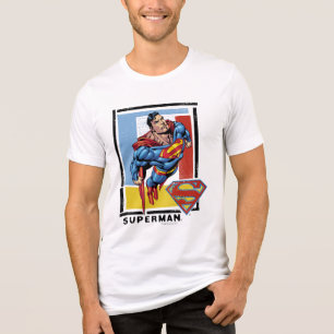 T-shirt En Tri-matière Superman avec arrière - plan coloré
