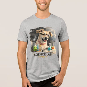 T-shirt En Tri-matière Superstar du Labo Scientifique Chien Mignon avec d