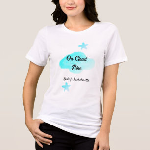 T-shirt En Tri-matière Sur un nuage neuf nuages pastel bleu enterrement d