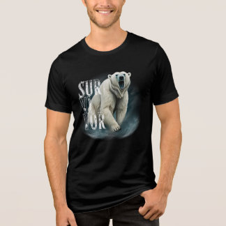T-shirt En Tri-matière Survivor Polar Bear – Strength and Resilience