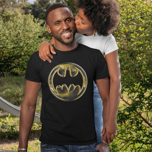 T-shirt En Tri-matière Symbole Batman   Logo Or