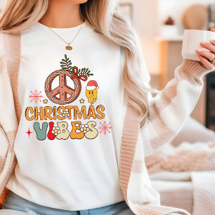 T-shirt En Tri-matière Symbole de paix super rétro Vibes de Noël