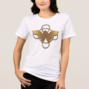 T-shirt En Tri-matière Symbole d'or Wonder Woman sur Lasso