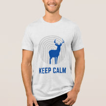 T-shirt avec le Motif du Cerf et message de calme