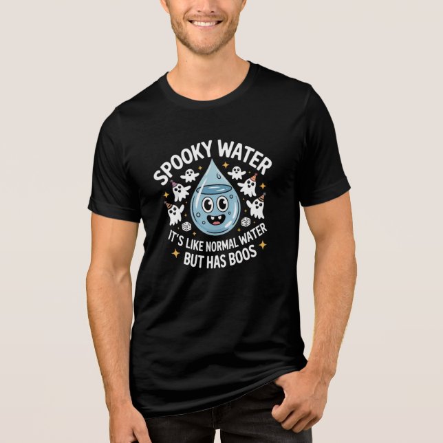 T-shirt En Tri-matière T-shirt Boozy Ghosts Halloween - mignon, Boire (Recto)