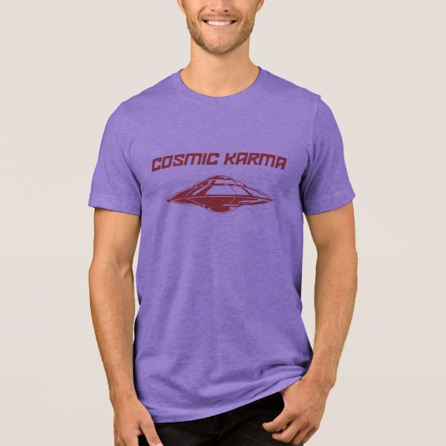 T-shirt En Tri-matière T-shirt Cosmic Karma Purple Power (Recto)
