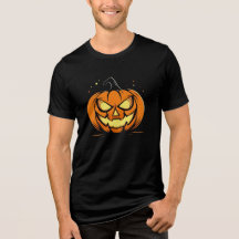 "T-shirt Éffrayant Citrouille brillant Halloween"