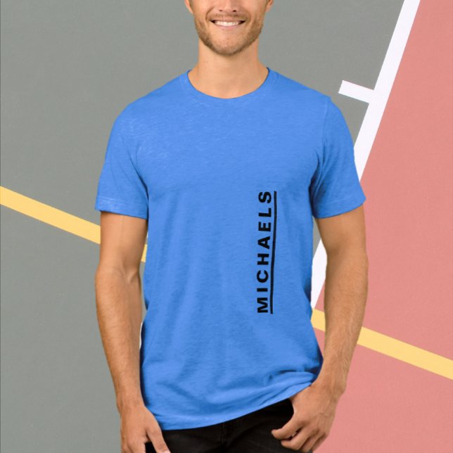 T-shirt En Tri-matière T-Shirt en noir de texte personnalisé (Créateur téléchargé)