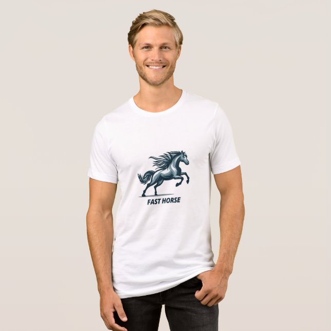 T-shirt En Tri-matière T-shirt Fast Horse (Recto plein)