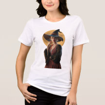 T-shirt femme sorcière et Pleine lune
