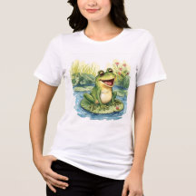 T-shirt grenouille pour femmes
