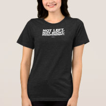 T-shirt indépendant non droit