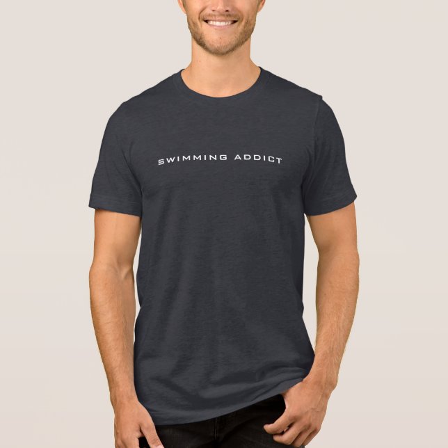 T-shirt En Tri-matière T-shirt mince homme | Addict de natation (Recto)