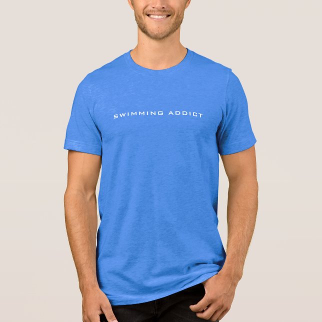 T-shirt En Tri-matière T-shirt mince homme | Addict de natation (Recto)