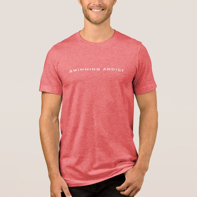 T-shirt En Tri-matière T-shirt mince homme | Addict de natation (Recto)