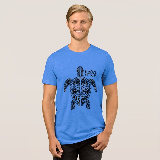 T-shirt En Tri-matière T-shirt tortue hawaïenne pour hommes (Recto plein)
