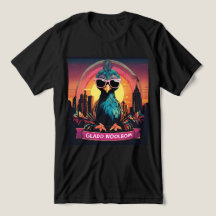 T-shirt Urban Peacock Sunset Vibes Vector