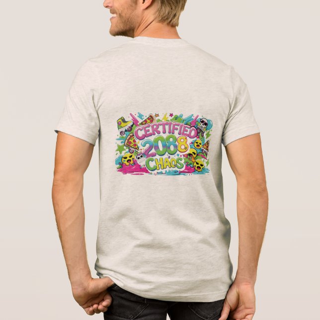 T-shirt En Tri-matière T-shirt Y2K VIBES Tie Dye Unisex (Verso)