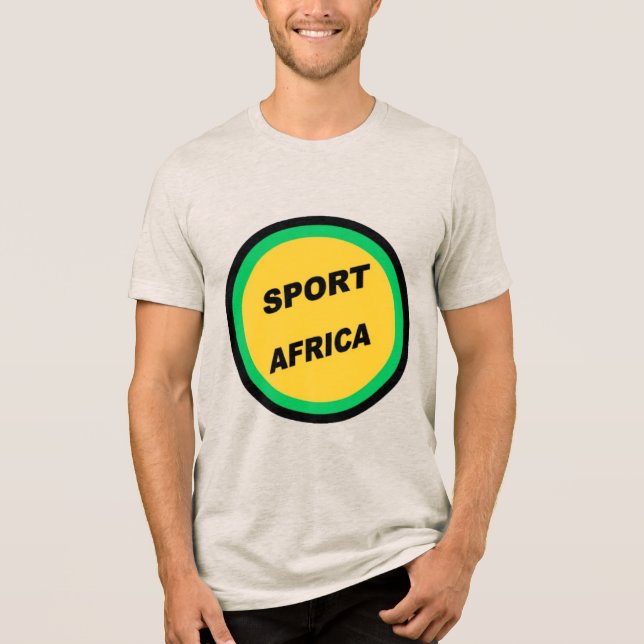 T-shirt En Tri-matière T-sjirt avoine homme  SPORT  AFRICA (Recto)
